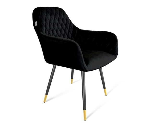 Стул Sheffilton SHT-ST38/S95-1 ночное затмение/черный муар/золото - Вид 1