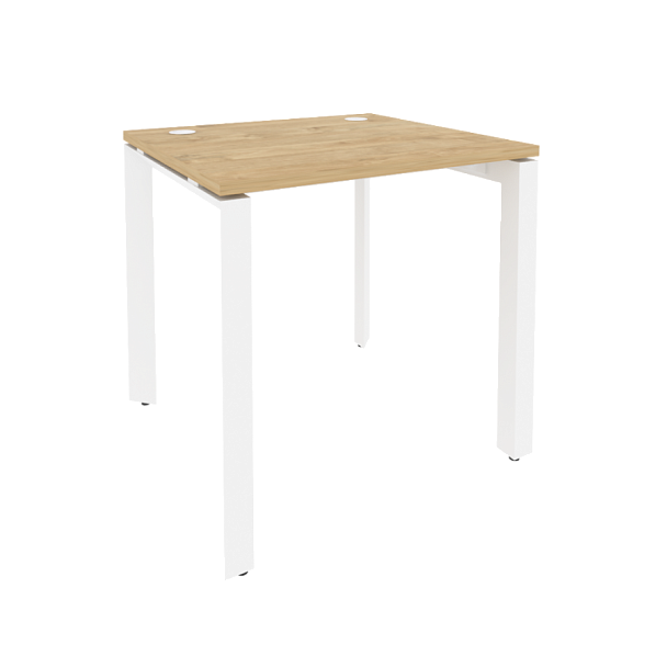 Onix Стол рабочий на П-образном м/к O.MP-SP-0.7 Тиквуд светлый/Белый металл 780*720*750 - Вид 1