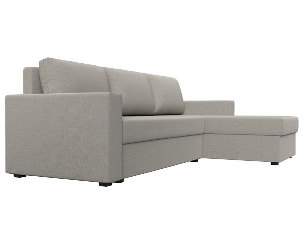 Диван угловой Траумберг Лайт правый угол Рогожка бежевый - Вид 3