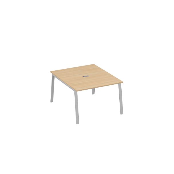 Стол 120 металлокаркас TRE для переговорной A4 А4 Б3 134 БП натуральный дуб / металлокаркас серый - Вид 1