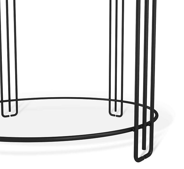 Столик журнальный Sheffilton SHT-CT53 золотистый пепел/черный муар - Вид 5