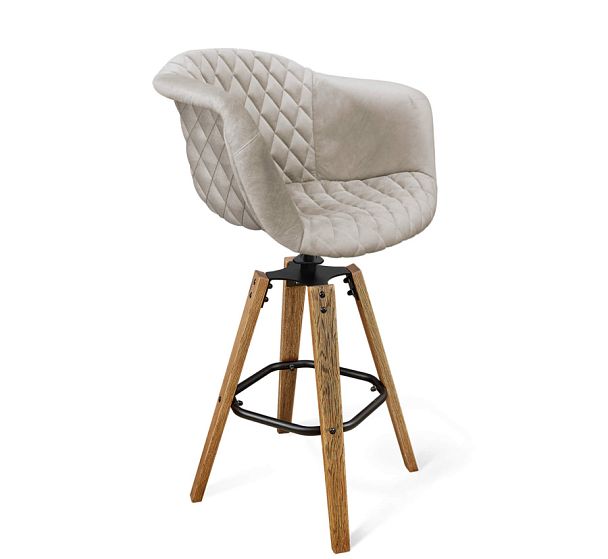 Стул барный Sheffilton SHT-ST31-C4/S93 лунный камень/браш.коричневый/черныймуар - Вид 1