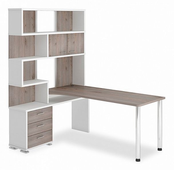 Стол компьютерный Домино нельсон СР-420/170 Белый/Нельсон левый - Вид 1