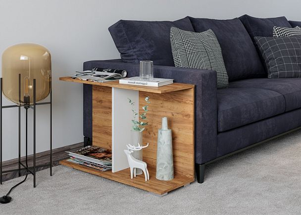 Полка Ион 3 крафт/белый - Вид 1