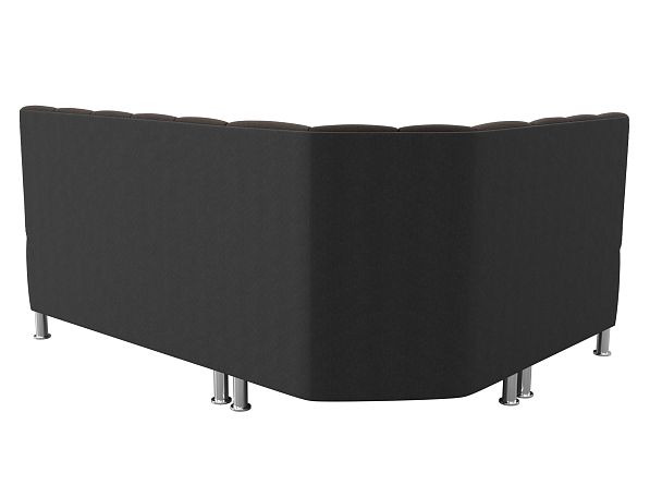 Диван кухонный угловой Кантри левый угол Рогожка коричневый - Вид 7