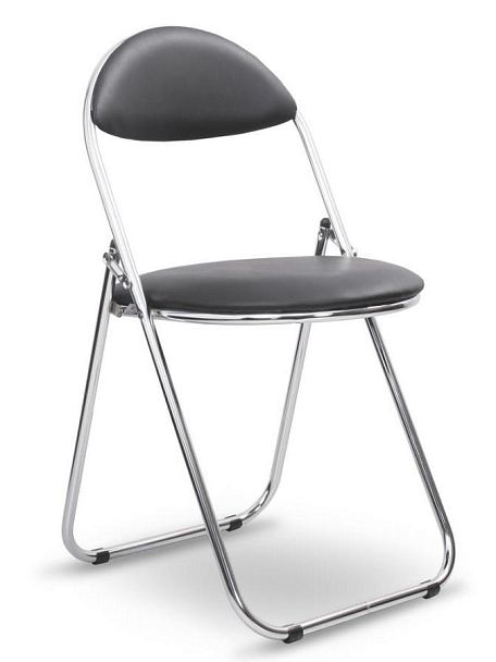 Стул Гольф Хром искусственная кожа / черная - Вид 1