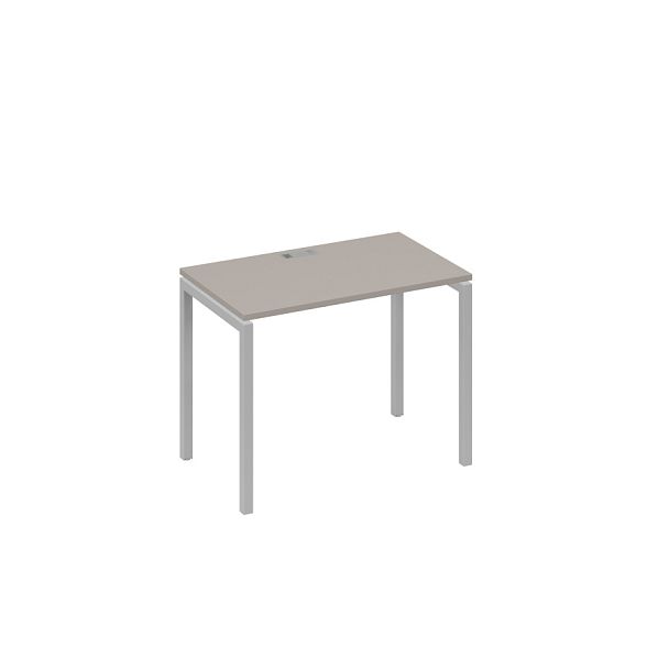 Стол письменный на металлокаркасе DUE A4 А4 Б2 002 БП мокко премиум / металлокаркас серый - Вид 1