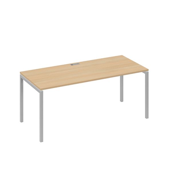 Стол письменный на металлокаркасе DUE A4 А4 Б2 026 БП натуральный дуб / металлокаркас серый - Вид 1