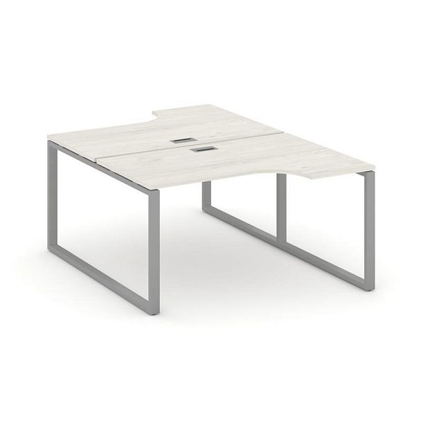 Стайл Проджект Рабочая станция эргоном. SN-6O.DRPA-001 Дуб Наварра/Металл Серый 1380*1232/1992*750 - Вид 1