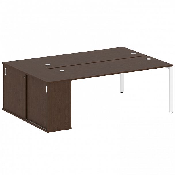 Рабочая станция "Metal System" БП.РС-СШК-1.5 венге/белый - Вид 1