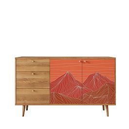 Комод Berber с двумя дверками и ящиками 49 принт арт BB05/Print_49 - Фото предпросмотра