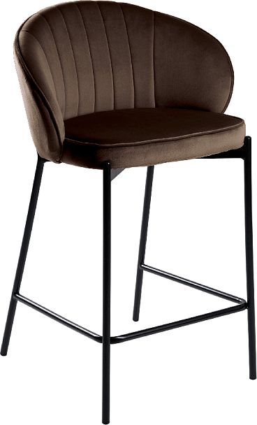 Комплект полубарных стульев Миэль коричневый/черный, 2 шт. - Вид 3