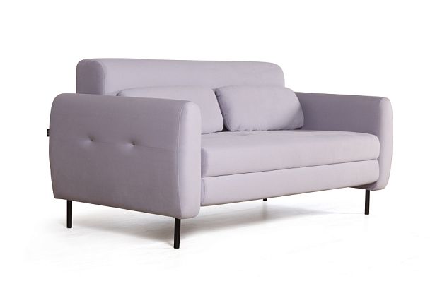 Siena диван-кровать прямой с подлокотниками, бархат 04 - Вид 1