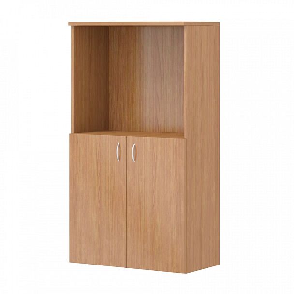 Шкаф для документов "Офисные шкафы для документов"  ПК-АРМ-ШДК114Х80Д2/35-В1-24 ольха шагрень - Вид 1