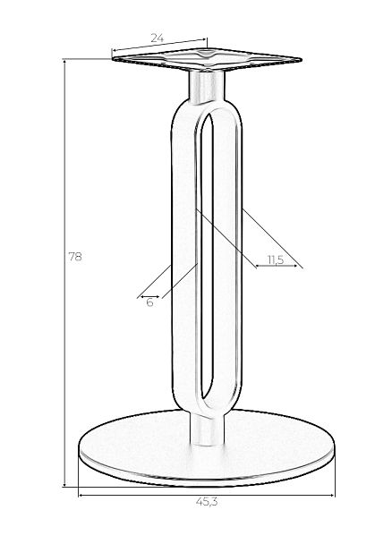 Подстолье обеденное DOBRIN ELAN GOLD - Вид 5