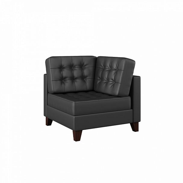 Секция угловая Basel 85x85x84 чёрный - Вид 1