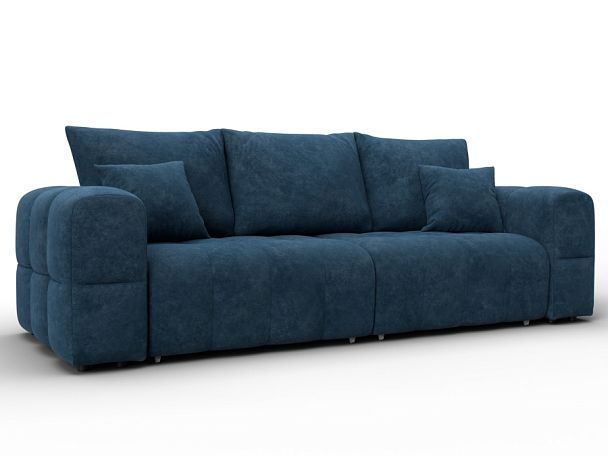 Диван прямой Лига-110 НПБ Велюр синий - Вид 1