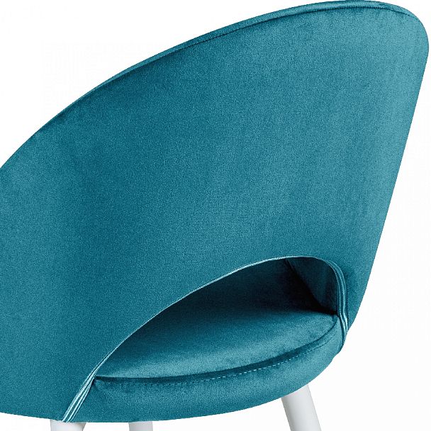 Стул кухонный Рэди изумрудный велюр/белый - Вид 10