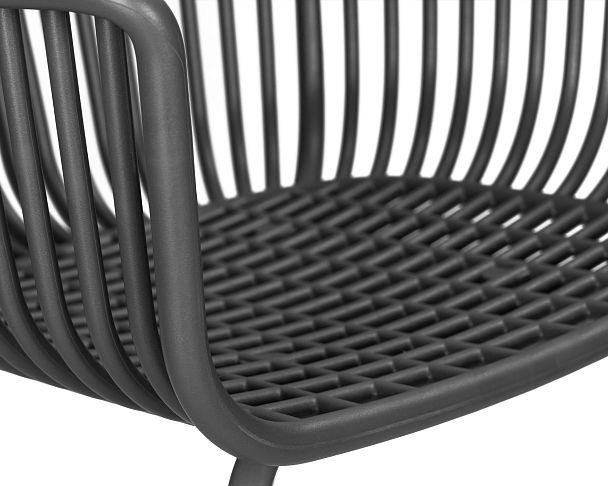 Стул обеденный DOBRIN ROSS (темно-серый (GR-04) без подушки) - Вид 9