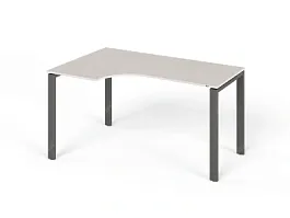 ЛАЙТ / LIGHT RLG016-12x9L Угловой стол 140x90x75 Дуб Молочный - Фото предпросмотра