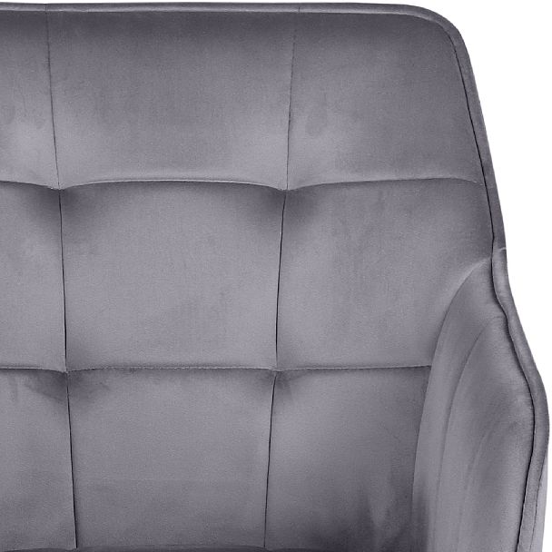 Комплект полубарных поворотных кресел Мони К, темно-серый H-15/черный, 4 шт. - Вид 8