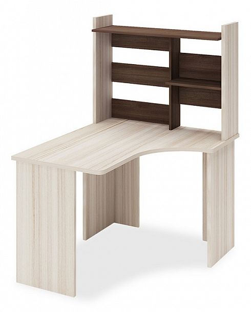 Стол компьютерный Домино Lite СКЛ-Угл120+НКЛ-100 Карамель/Шамони правый - Вид 1