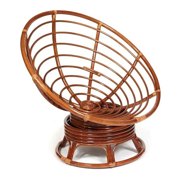 Кресло-качалка Папасан/Papasan (W 23/01 B) /с подушкой/Pecan (орех) - Вид 11