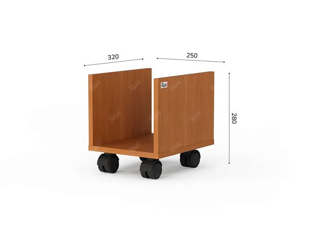 ЛАЙТ / LIGHT RLG058 Мобильная подставка 25x32x28 Вишня - Вид 4