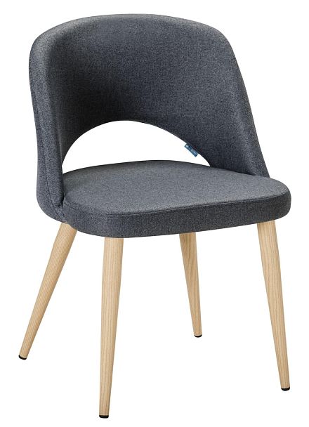 Стул Lars тёмно-серый/нат.дуб - Вид 1