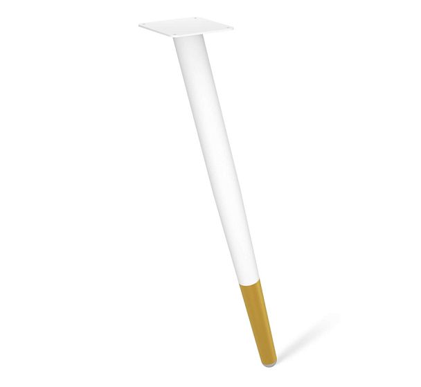 Основание для стола Sheffilton SHT-TU104 белый муар/золото - Вид 1