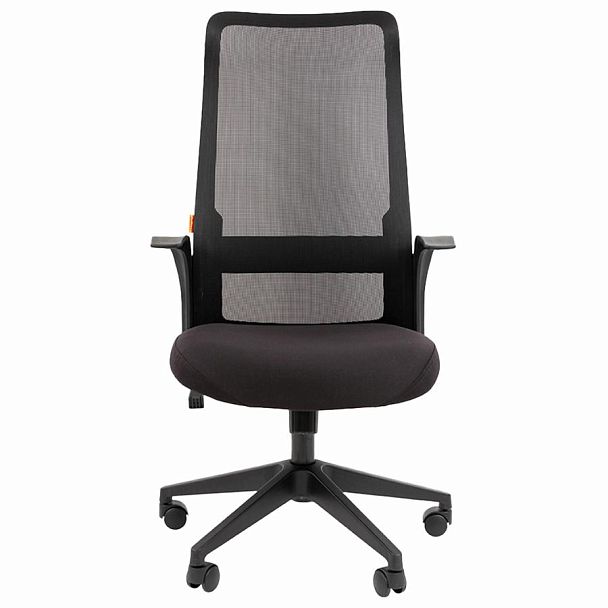 Кресло офисное Chairman CH 573, сетка/ткань, черное, 7134740 - Вид 4