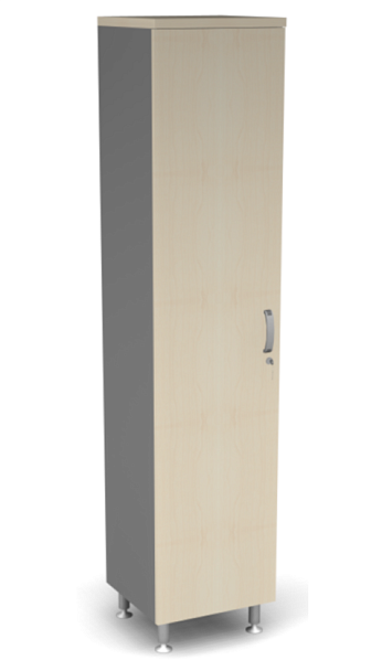 Пенал закрытый L,R Берлин Береза Майнау/Серый ШЗ5-45 (L/R) - Вид 2