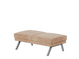 Aldo Банкетка двухместная ALD-04 Timless 020/Металл Серый 1430*680*470 - Фото предпросмотра