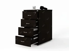 UNITY PТ2 ВЕНГЕ Тумба с ящиками 400х600х750 - Фото предпросмотра