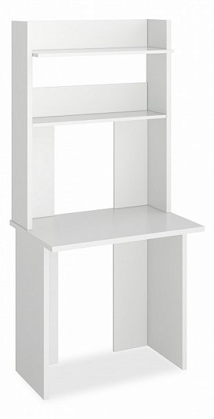 Стол компьютерный Нельсон Lite СКЛ-Прям80+НКЛХ 80 Белый - Вид 1