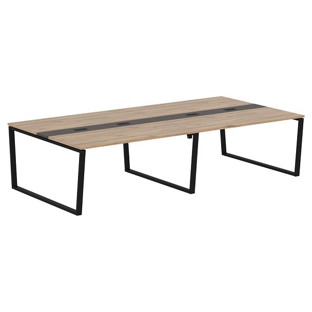 Конференц стол EVCT 3116 Дуб Денвер светлый/Черный 3126х1606х750 EDIS - Вид 1