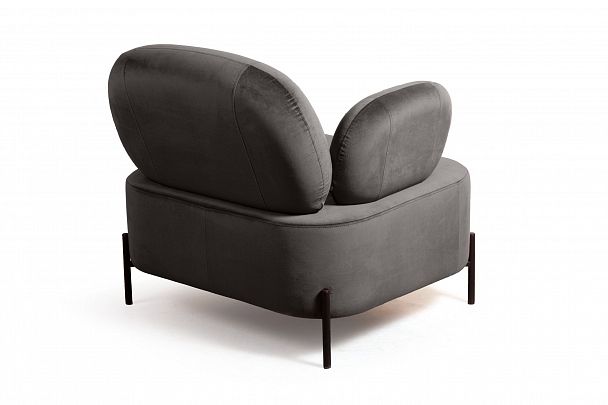 Кресло Dandy, бархат антрацит 14 - Вид 3