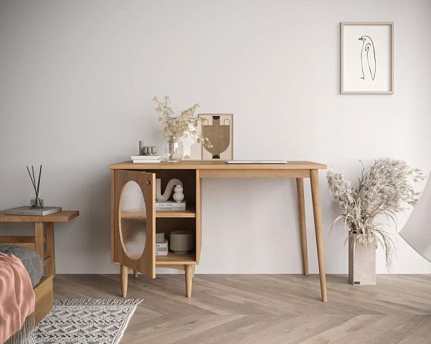 Стол рабочий Bubble с левой тумбой арт BBL09 - Вид 3