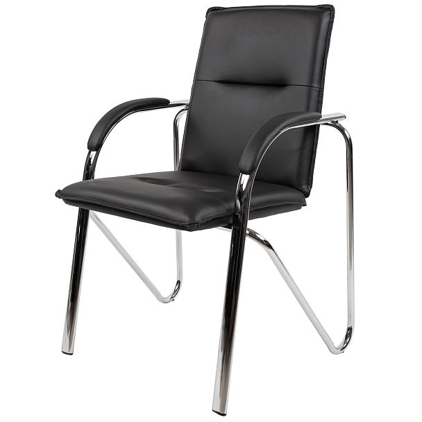 Комплект кресел, 2 шт, CHAIRMAN CH851, экокожа, черный - Вид 4