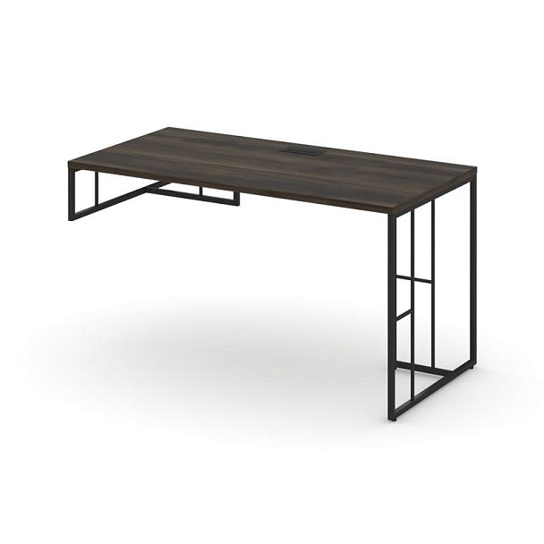 Rift Стол письменный для опорной тумбы левый RF.SPOT-013 (L) Дуб Мали/Металл Черный 1380*700*750 - Вид 1