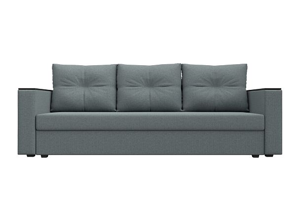 Диван прямой Атланта Лайт без стола Рогожка серый - Вид 2