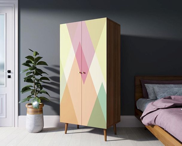 Шкаф малый двухстворчатый Berber принт 16 арт BB08/Print_16 - Вид 3