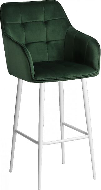 Комплект барных поворотных кресел Мони К, Confetti deep forest/белый, 2 шт. - Вид 4