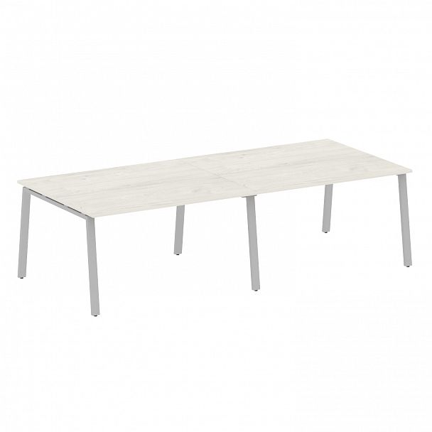 Стол для переговоров "Metal System" БА.ПРГ-2.3 дуб наварра/серый - Вид 1