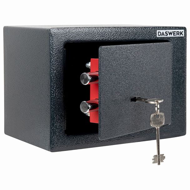 Сейф мебельный DASWERK SC-170KL (170х230х170 мм), ключевой замок, графит, 291337 - Вид 1