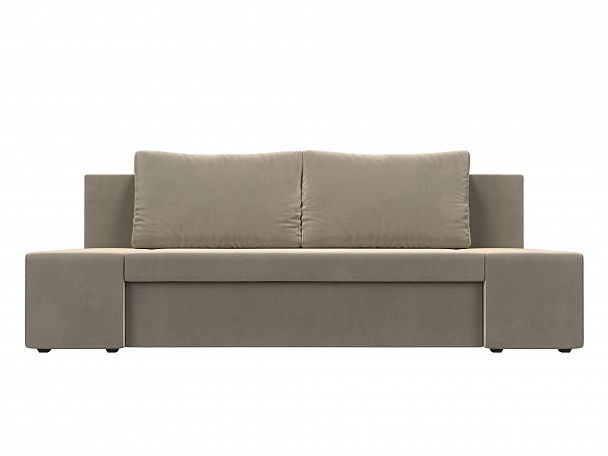 Диван прямой Сан Марко (полностью микровельвет бежевый) - Вид 2