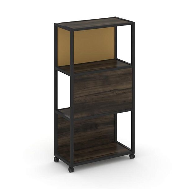 Shelf Mobile Стеллаж 4 уровня 1 секция VR.LT-STK-405.10 Дуб Мали/Металл Черный/W-31 1000*400*1523 - Вид 1