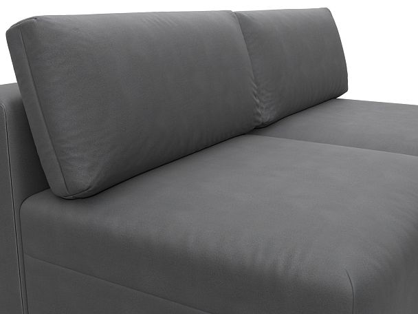 Диван угловой модульный Лига-060 НПБ угол универсальный Искусственная замша серый - Вид 4