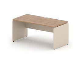 RAC001-16x8 ACCORD Стол прямоугольный, без заглушек 1600х800х735 Акация Шеффилд/Кашемир - Фото предпросмотра