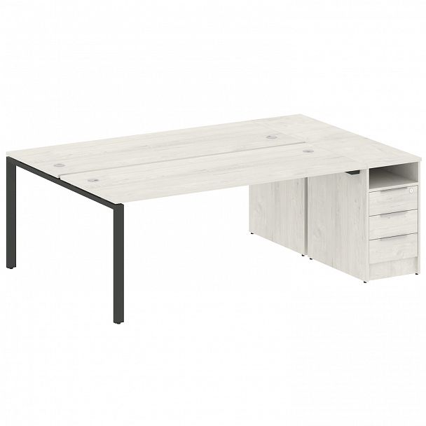 Рабочая станция "Metal System" БП.РС-СТП-2.5 дуб наварра/антрацит - Вид 1